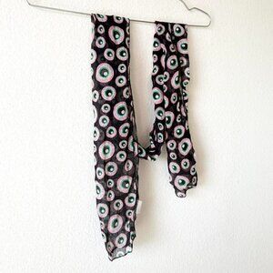 Eyeball Scarf - sheer black